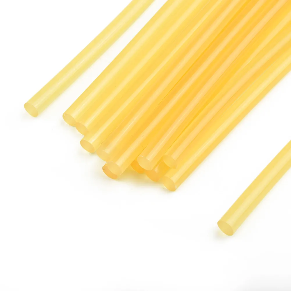 Auto Glue Sticks Paintless Dent 7*200mm Adhesive EVA Equipment Heating Repair Tool Yellow Accessories Practical super pdr tool mini crowbars pry bar dent pullers suction cup paintless dent repair tools auto hot adhesive glue sticks glue gun