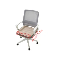 Four Seasons Universal Square Seat Pads Thin Style Office Sedentary Computer Chair Mat Pure Color Decor Sit Cushion 45*45cm 4