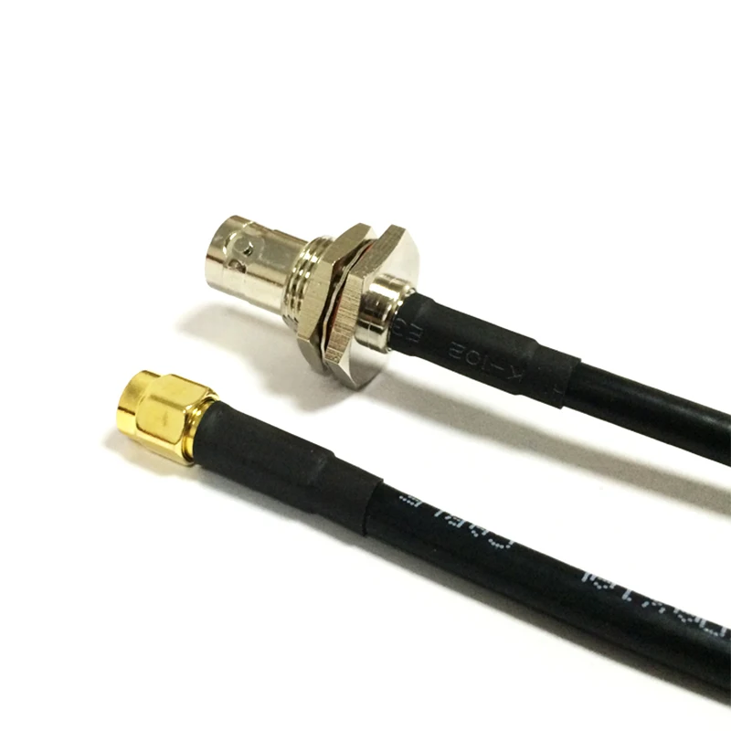 New Modem Coaxial Cable SMA Male Plug Switch BNC Female Jack Connector RG58 Pigtail Adapter 50CM 20"/100CM