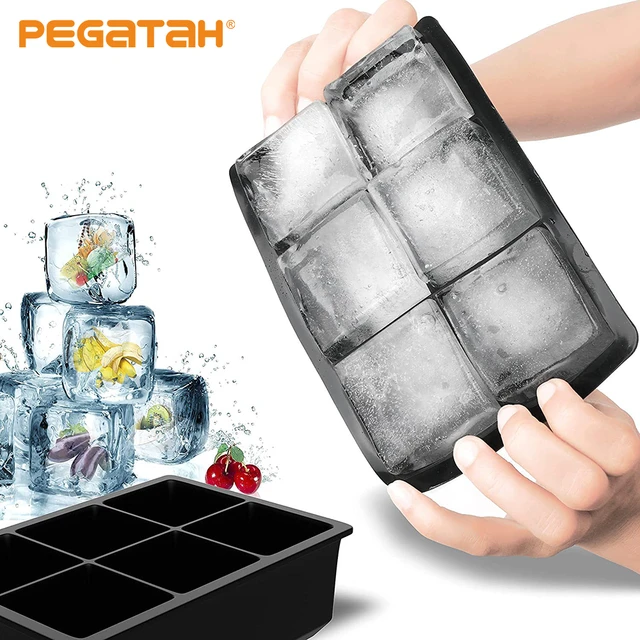 Large Silicone Ice Cube Trays  Ice Cube Trays Large Square - 4/6/8 Grid Large  Ice - Aliexpress