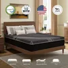 Queen Mattress 12 Inch Charcoal Memory Foam Mattress in a Box, CertiPUR-US Certified, Fiberglass Free, Gel Double Mattress 2