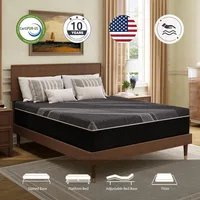 Queen Mattress 12 Inch Charcoal Memory Foam Mattress in a Box, CertiPUR-US Certified, Fiberglass Free, Gel Double Mattress 2