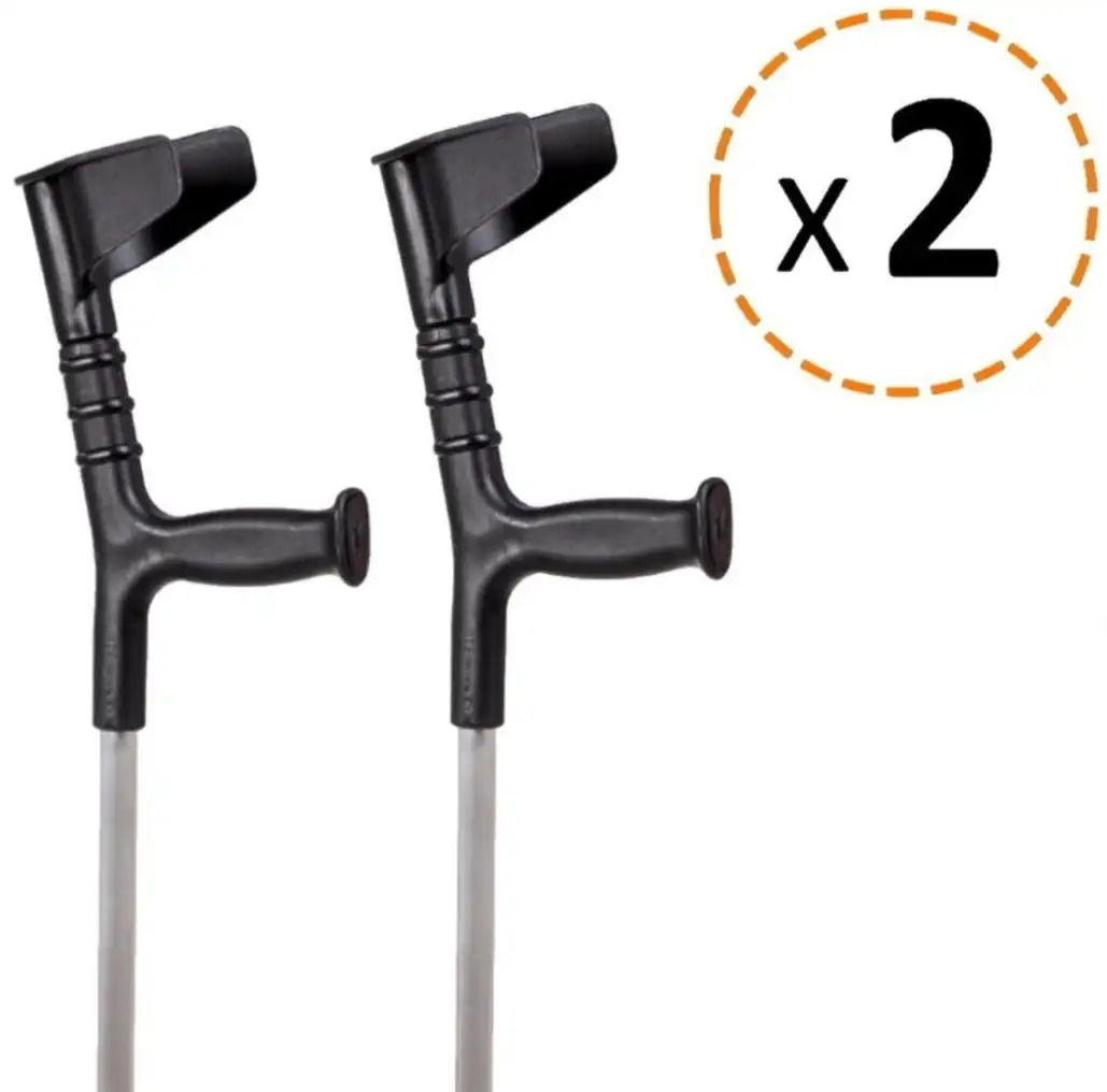 2 Pack adjustable orthopedic crutches English orthoprime cane duo