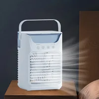Climatiseur portable USB 3 vitesses, mini ventilateur de refroidissement par pulvérisation 650 ml, rafraîchisseur d'air silencieux, humidificateur, ventilateur de bureau pour la maison, le bureau et l'extérieur 5
