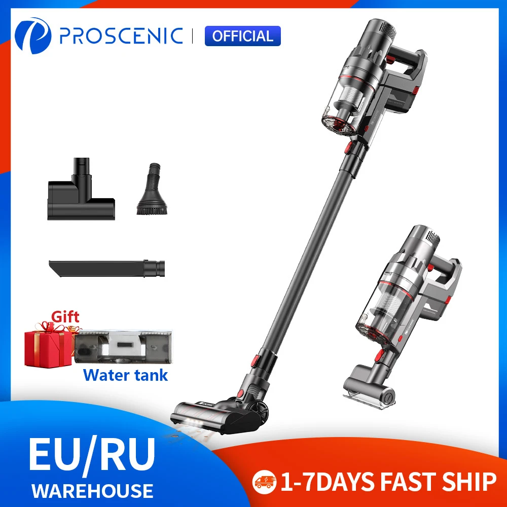 Proscenic P11 Cordless Stick Vacuum Cleaner, Hard Floor, Carpet