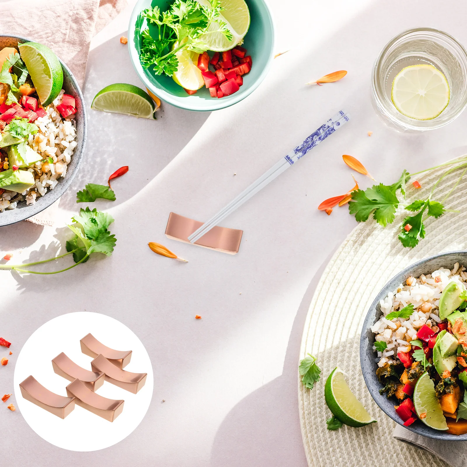 

Stainless Steel Cutlery Rests Chopstick Holder Metal Chopsticks Novel Shape Flatware