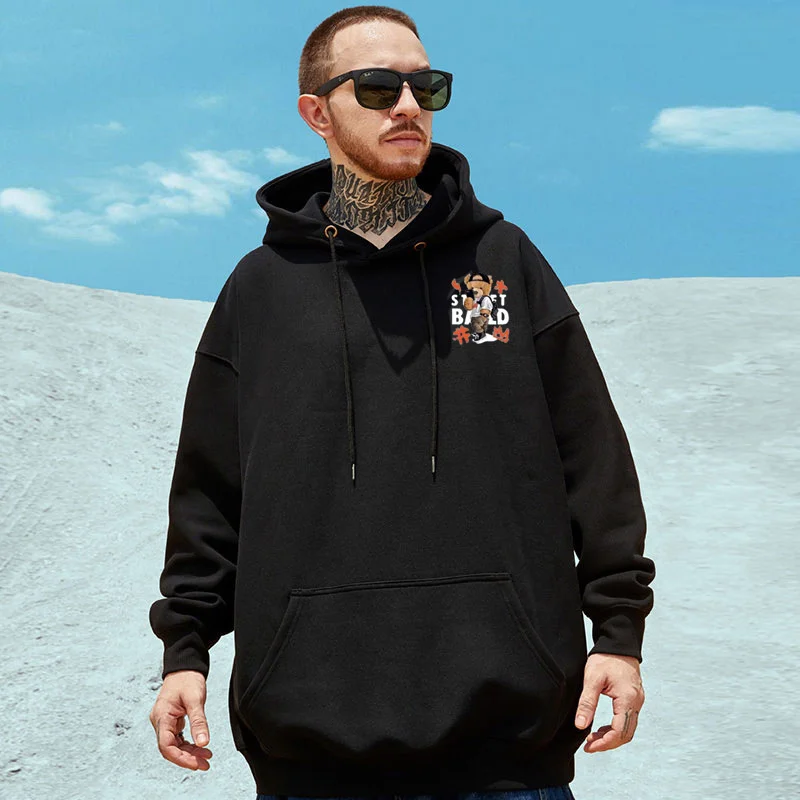 【GRAVER】23FW★ Big Drawing Letter Bear Sweatshirt GRAVER]☆BIG DRAWING LETTER BEAR SWEATSHIRT (GRAVER