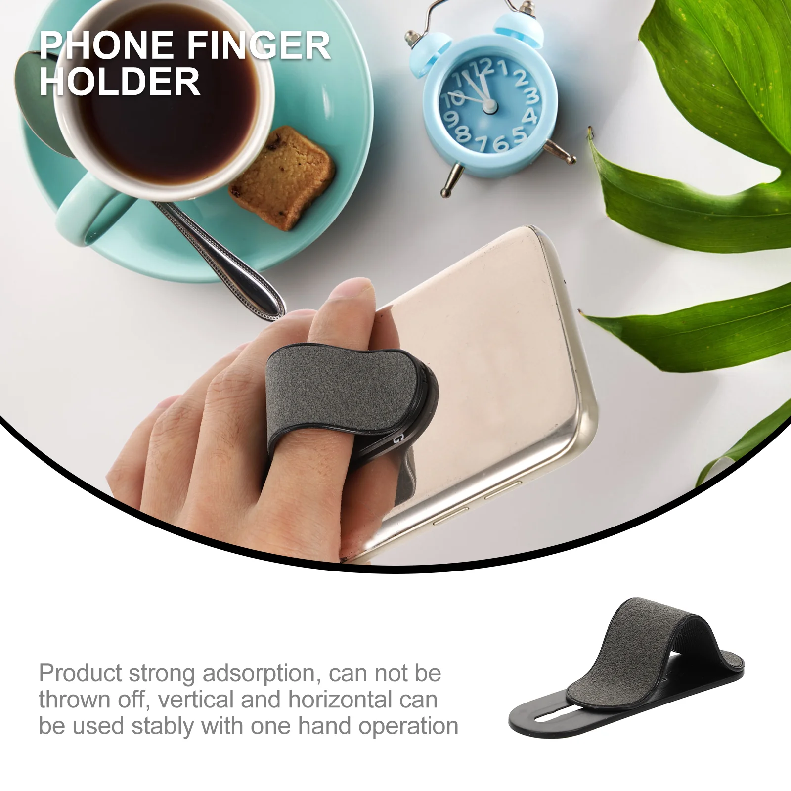 Universal Finger Strap Phone Ring Holder and Stand - Secure Mobile Grip