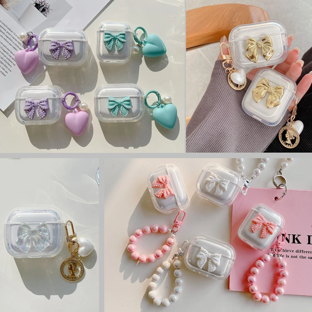 Per Sony Linkbuds S Wf Ls900N Custodia Cute Love Chain Shell Cover Per Auricolari In Silicone A Farfalla Colorata Per Sony Linkbuds Wf-L900