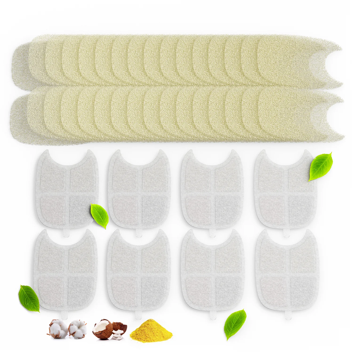 Premium 6-Layer Filtration Replacement Filters for Stainless Steel Water Fountain 8-Pack