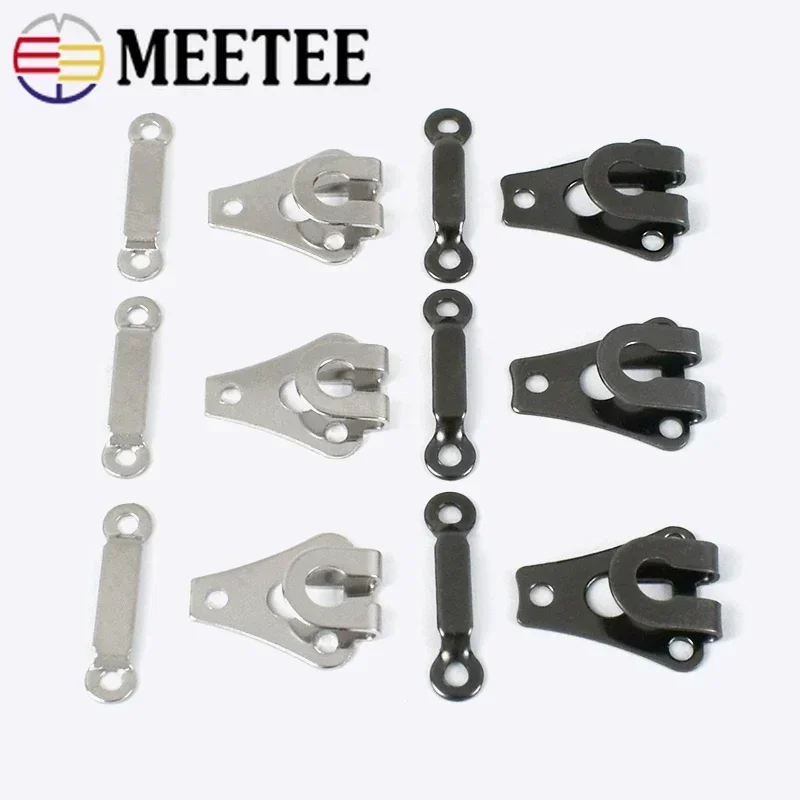 Garment hooks 30/50Sets for Pants Women Skirt Invisible Trousers Buttons Clothes Hanger Adjust Clasp Buckle DIY Sewing Accessories