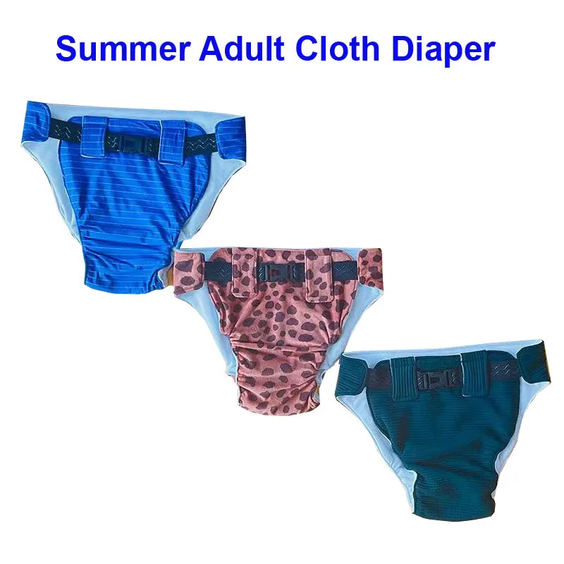 

Summer Waterproof Adult Cloth Diaper Cover Cotton Reusable Nappy Nappies Washable Adult Baby Diaper Pants