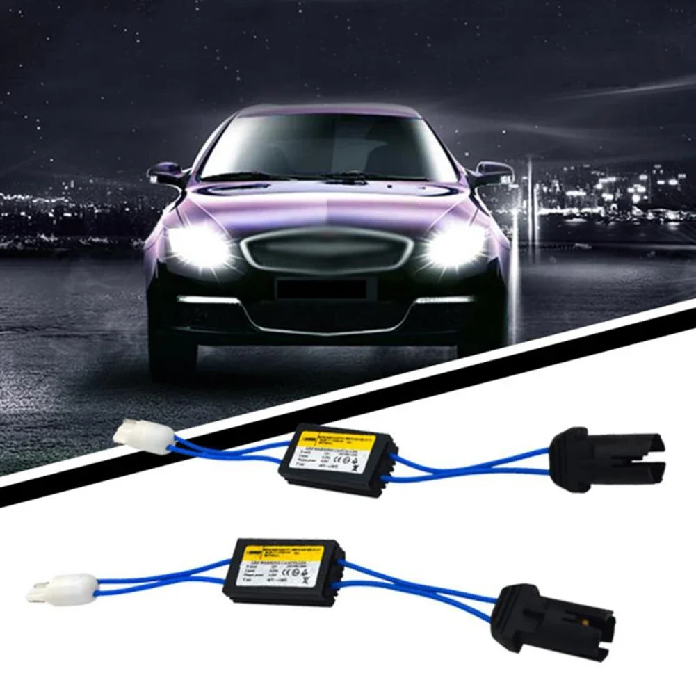 4-2pcs T10 Canbus Decoder Cable Universal 12V LED Load Resistance Decoder Eliminates Light Faults Plug and Play canbus decoder cable