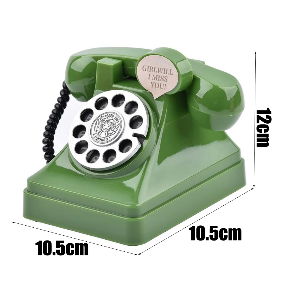 Retro Telephone Children's Birthday Money Bank Analogue Money Deposit Management Toys Model Collection Home Decoration money saving box,piggy bank,coin deposit box