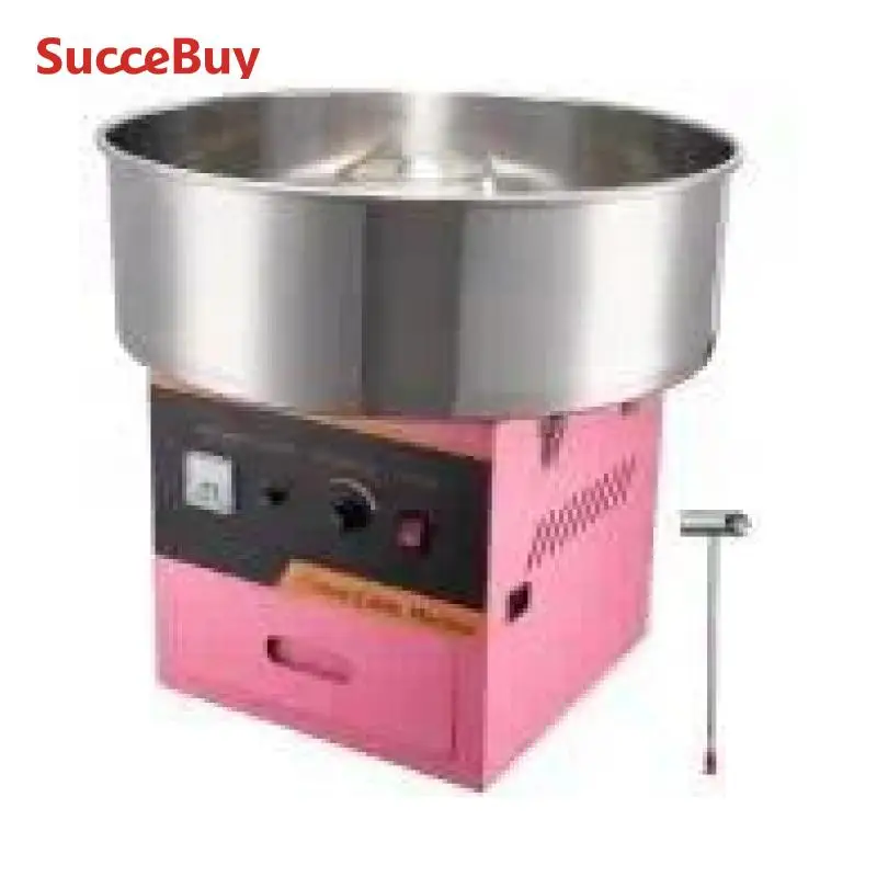 Cotton Candy Machine SucceBuy Electric Commercial Floss Maker Stainless Steel Bowl Sugar Scoop and Drawer for Birthday Party