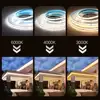 12V 24V DC CCT COB LED Strip Light 2700K to 6500K Color-Changing LED Tape Linear Double Color RA90 Dimmable Ribbon 5mm 8mm Width 6