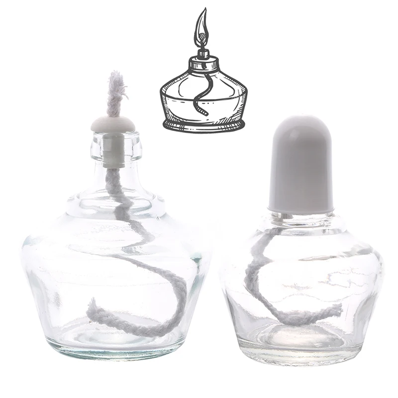 1pc 150/250ml Spirit Lamp Thicken Glass Alcohol Burner With Wick Chemical Heating Medical Glassware Dental Lab Material Light
