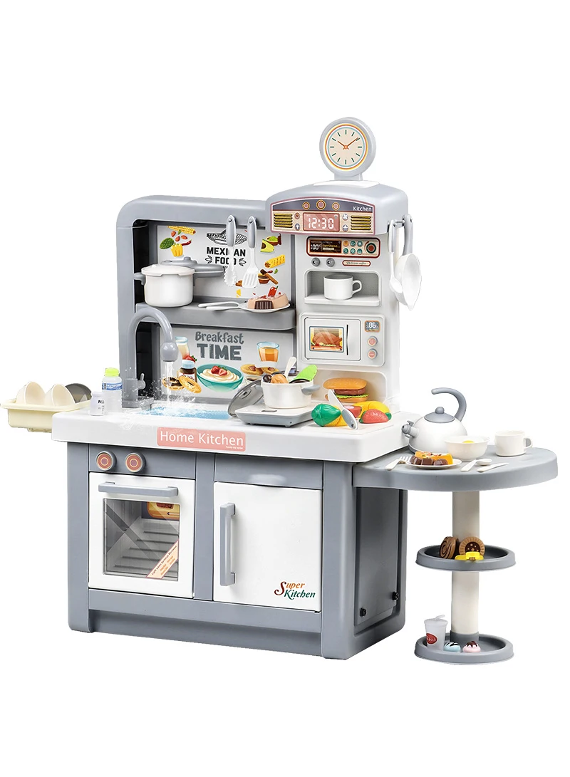 100 Cm Kids Kitchen Playset Play Kitchen Toddler Kitchen Play Sets Kids  Pretend Kitchen Toy Kitchen Touch Induction Cooker Elect - AliExpress