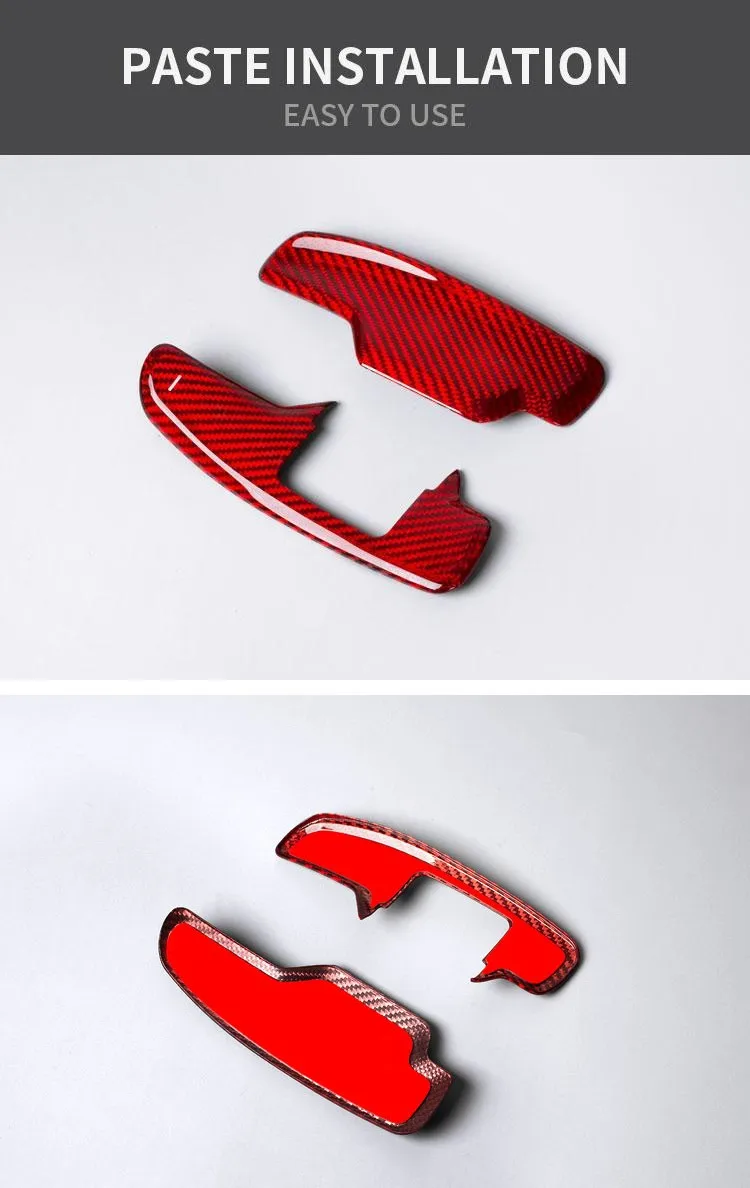 2023 T-carbon Replacement Steering Wheel Paddle Shifter Fit For Corvette C8 Shifting Paddles Carbon Fiber Auto Accessories