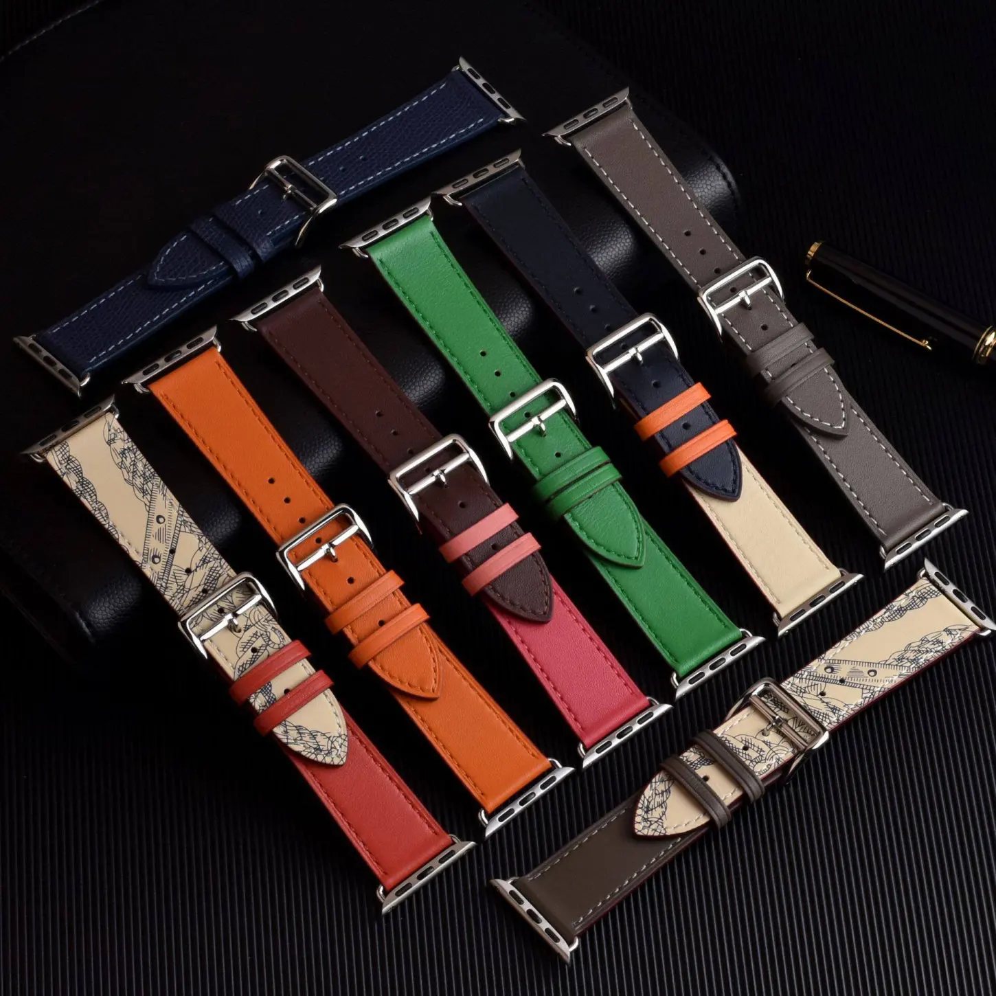 Sport Leather Watch Strap - Premium Replacement Bracelet