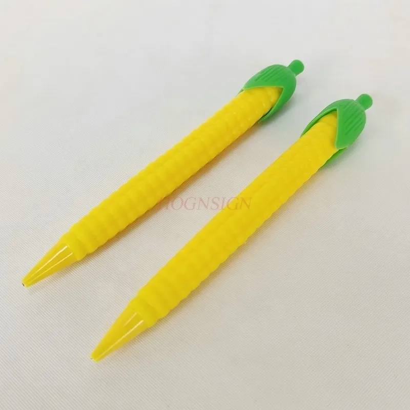 2pcs Creative cute carrot corn cactus soft silicone live mechanical pencil 0.5mm activity pencil fruit pen