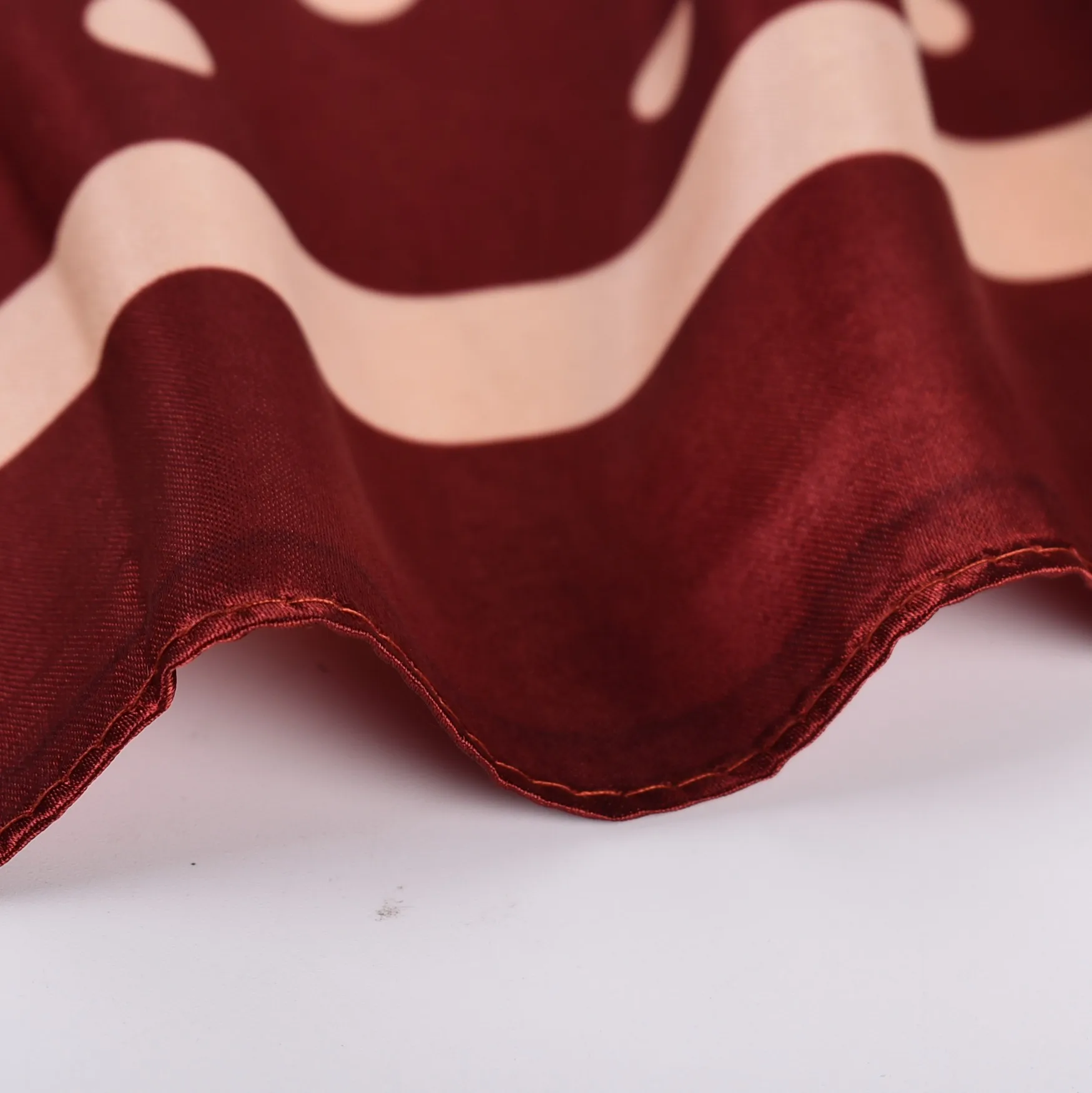 Summer new fashionable temperament wavelet dot 90CM large square scarf printed with fashionable square silk 6