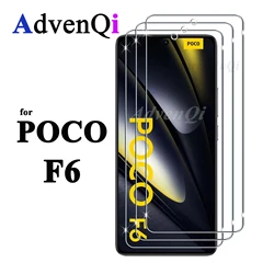 Premium Tempered Glass Screen Protector, HD Crystal Clear, 9H Hardness, Anti - Scratch, Case - Friendly for 4 pcs (For POCO F6)