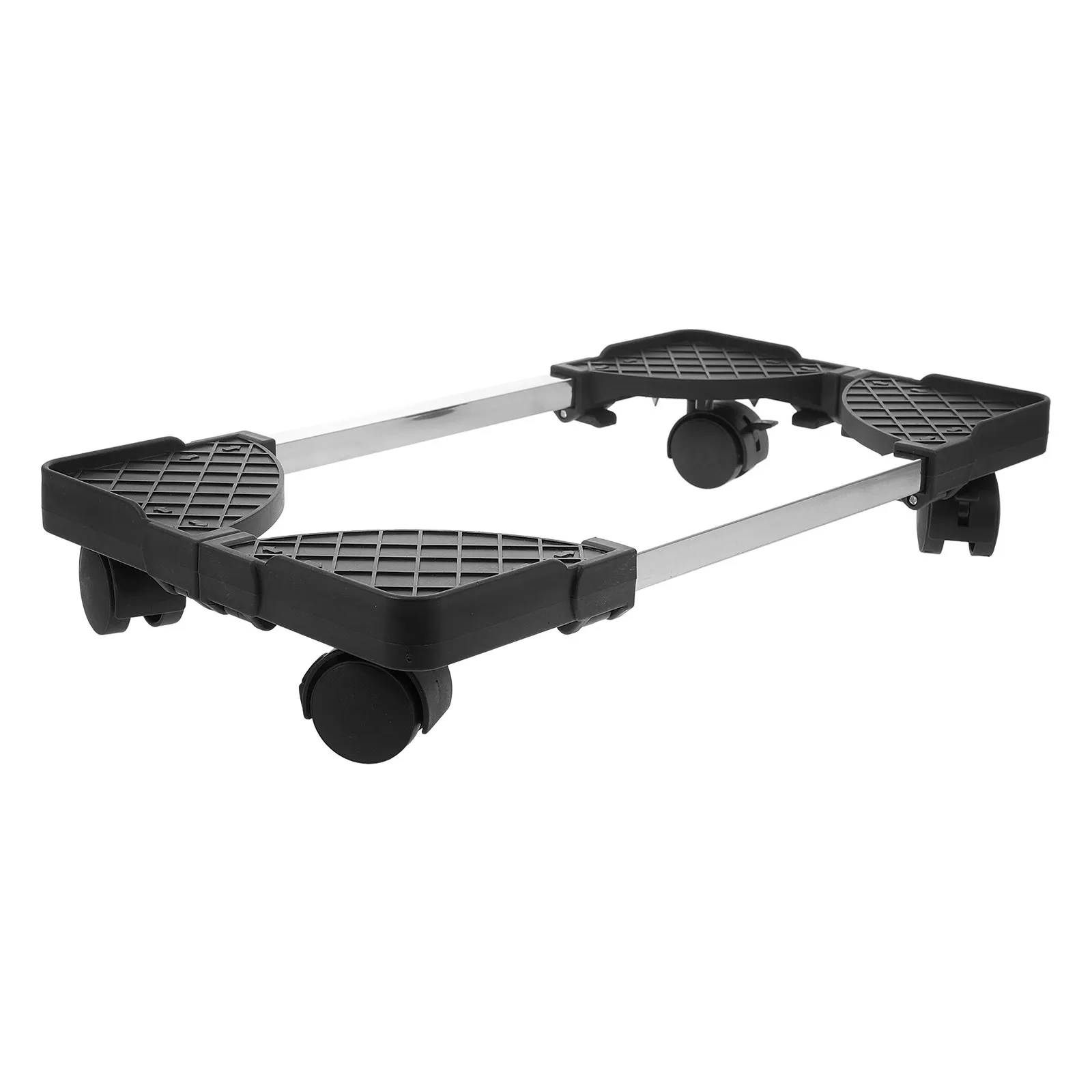 블랙 CPU 스탠드 이동식 컴퓨터 타워 홀더(바퀴 포함) 데스크탑 PC 카트 PP 스테인리스 스틸 바닥 스탠드(책상 아래 컴퓨터용)