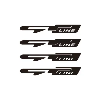 Set of 4 Car Wheel Rim Decorative Styling Stickers