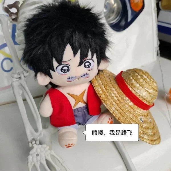 Figuras de acción de One Piece de 20 cm, muñeco de algodón, mono kawaii, D. Luffy, Roronoa Zoro, Portgas·d· Ace, Sabo, figura de juguete, regalo de cumpleaños