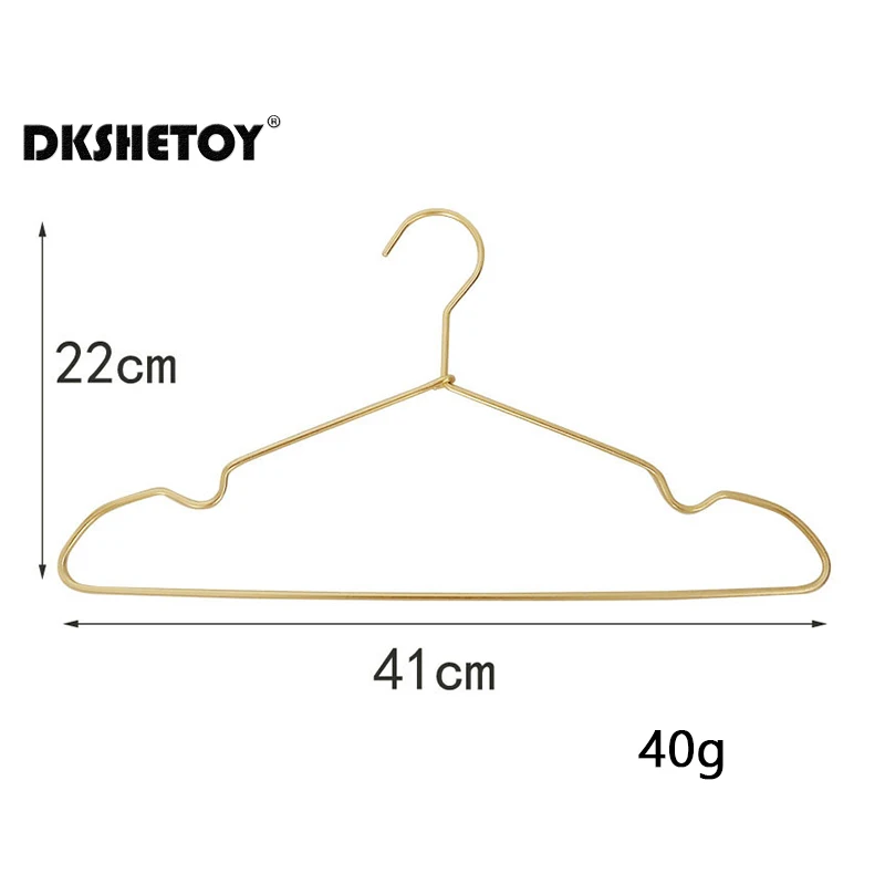 Metal Clothes Hangers Silver Gold Lightweight Sturdy for Hanging Shirts T-Shirts Blouses clothes hanger storage hanger