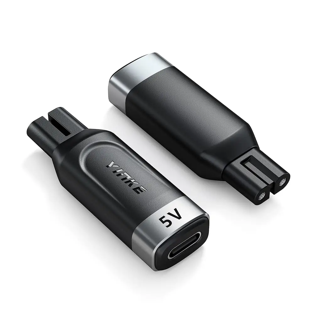 Type-C Shaver Adapter Charging Converter for Electric Beard Trimmers