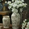Large Ceramic Vase Round Hydroponic Flower Pot Pastoral Style Ornaments For Home Decoration  Living Room Flower Arrangement 1