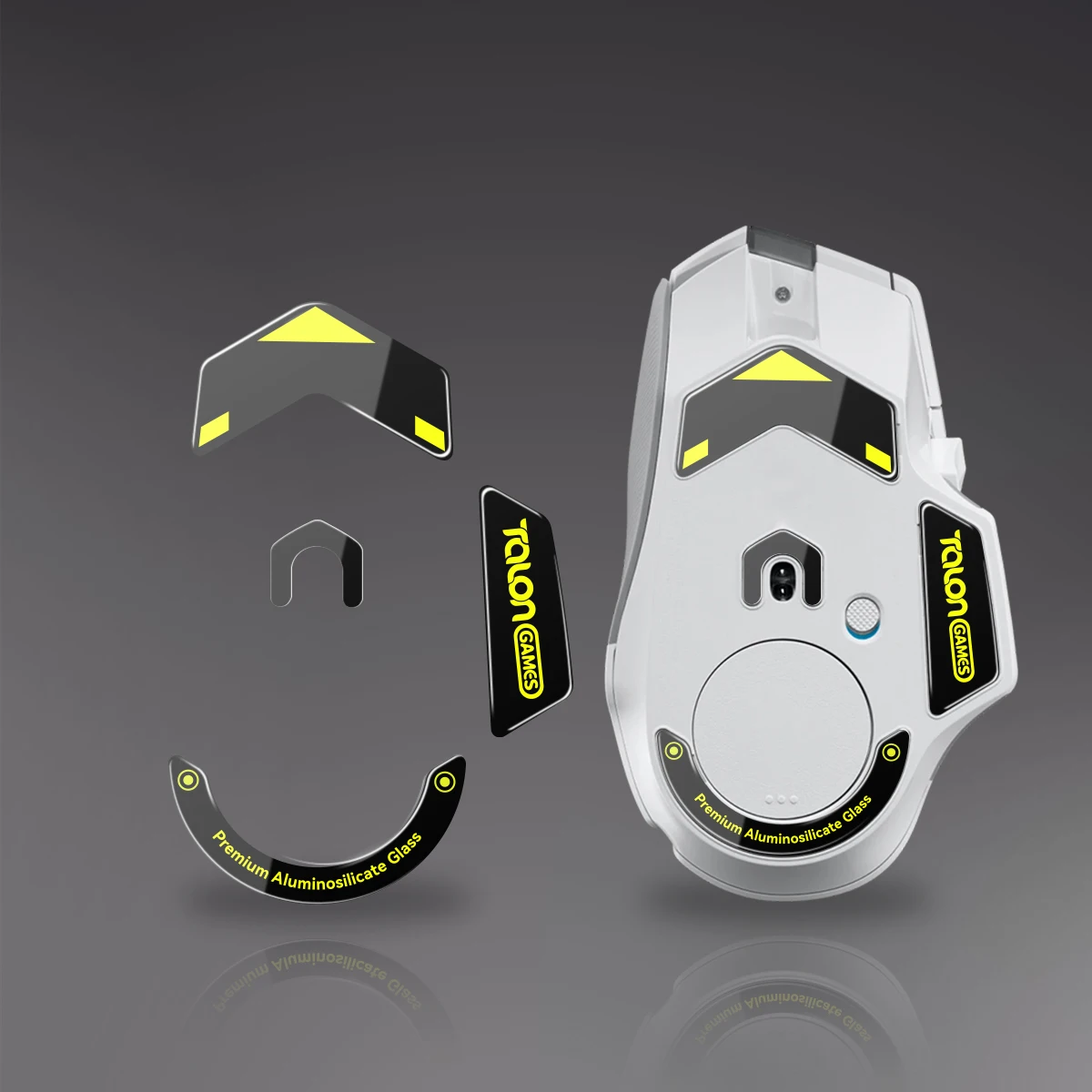 Tacongames-patins de Mouse e Vidro para Logitech G502 x Cabeado G502 x Plus com Bordas Curvas Arredondadas