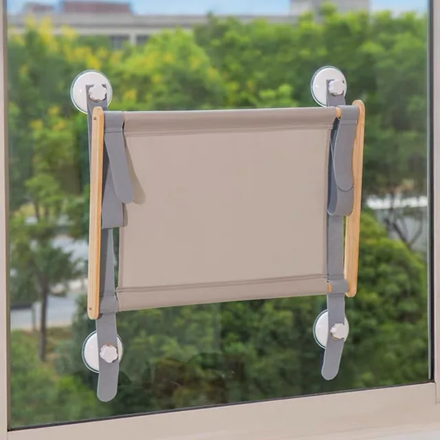 Foldable Cat Hanging Bed Window Suction Cups Pet Hammock Aerial House Kitten Climbing Seat Comfortable Pet Accessories 3