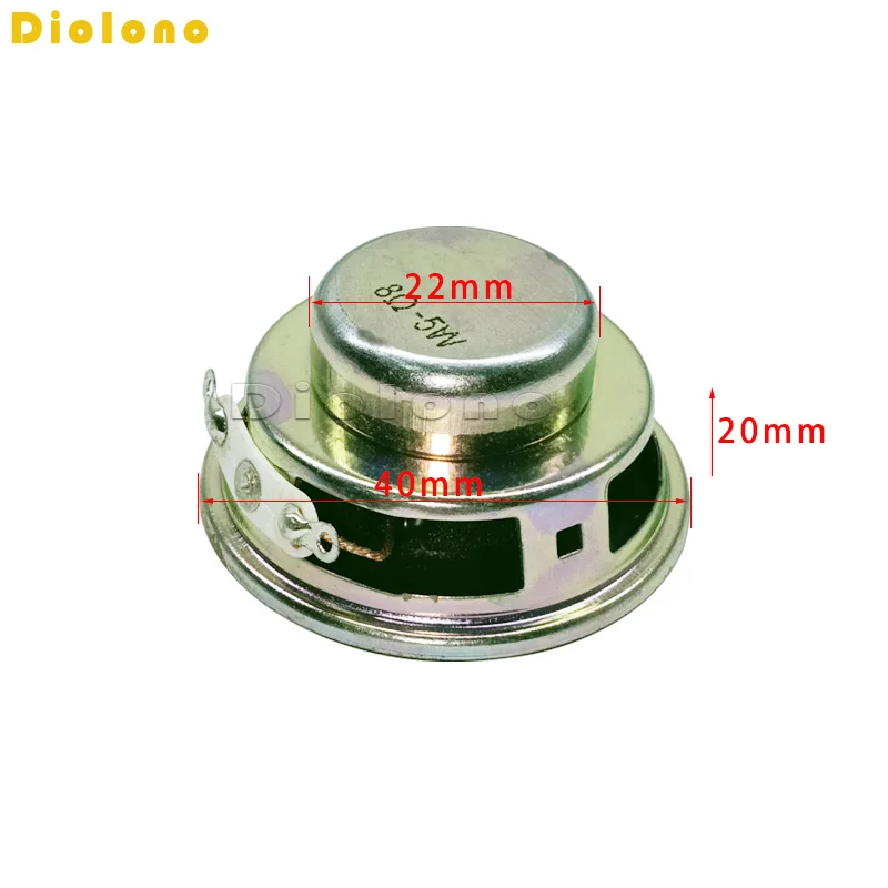 8Ohm 5W Acoustic Loudspeaker 40MM 1.5inch Internal Single Magnetic 22MM Magnetic 20MM Thickness PU Edge