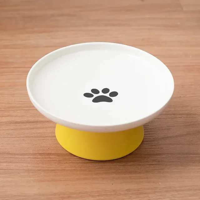 Cat Bowl Ceramic Pet Bowls Cat Dog Bowl Dish Pet Food Plate Kitten Water Dish Feeder  Dog Bowl Feeder for Cats Pet Accessories 4