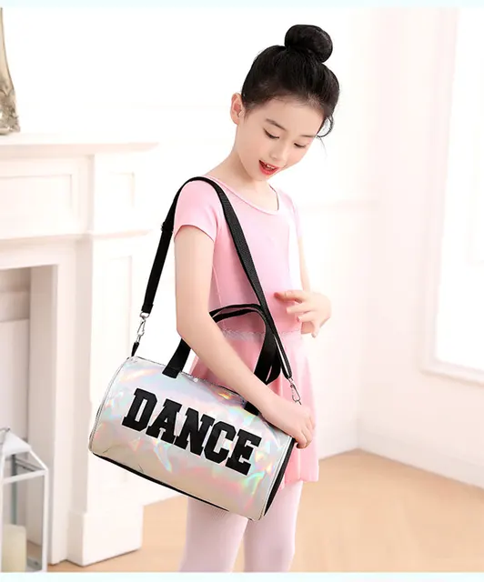 Agatige Sac De Danse Ballet Pour Enfant, Sac à Main Fille, Sac De Sport Fille, Sac à Bandoulière De Sport Danse Classique Ballerine Latine, Sac à Dos Fourre-Tout Brodé Filles Ballet, Rose