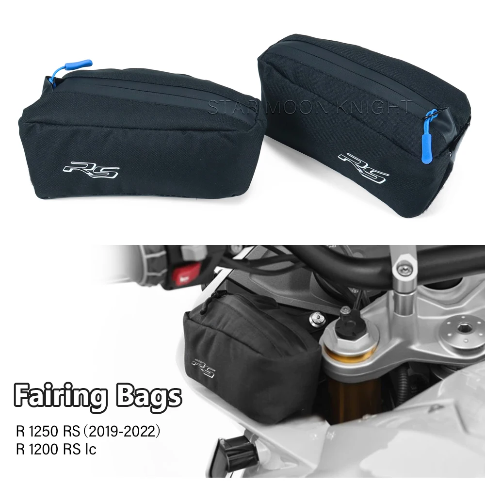 오토바이 R 1250 1200 RS 사이드 페어링 백, BMW R1250RS 2019-2022 R1200RS LC 용, 바람막이 방수 여행 가방, 1 쌍