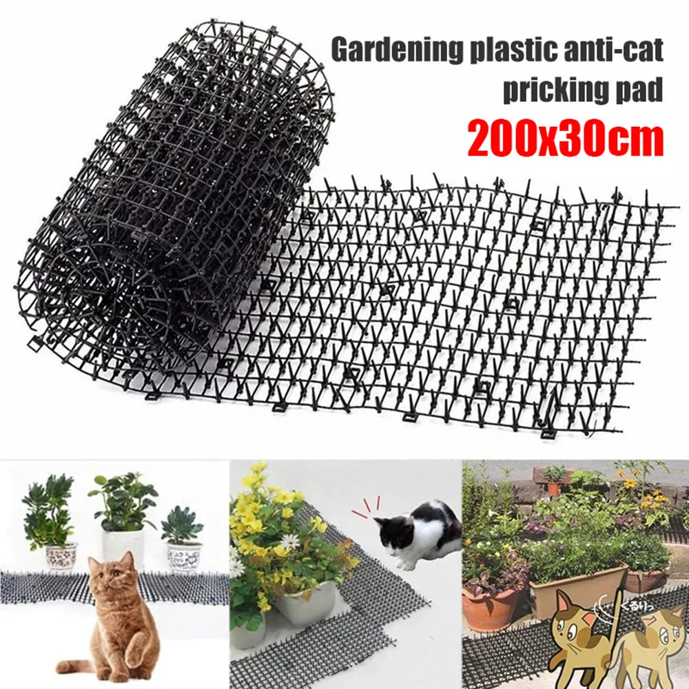 2M Dog Cat Scat Mat Animal Deterrent Repellent Plastic Scarer Spike Tool ​Polypropylene Anti-cat Mat Household Garden Tools