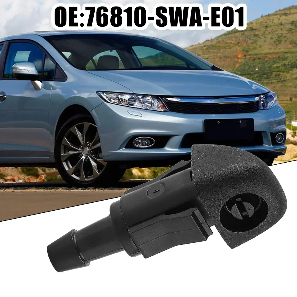 Long Lasting Black Windscreen Wiper Washer Spray Nozzle For For HONDA Compatible With HONDA CIVIC V (1993 1995)