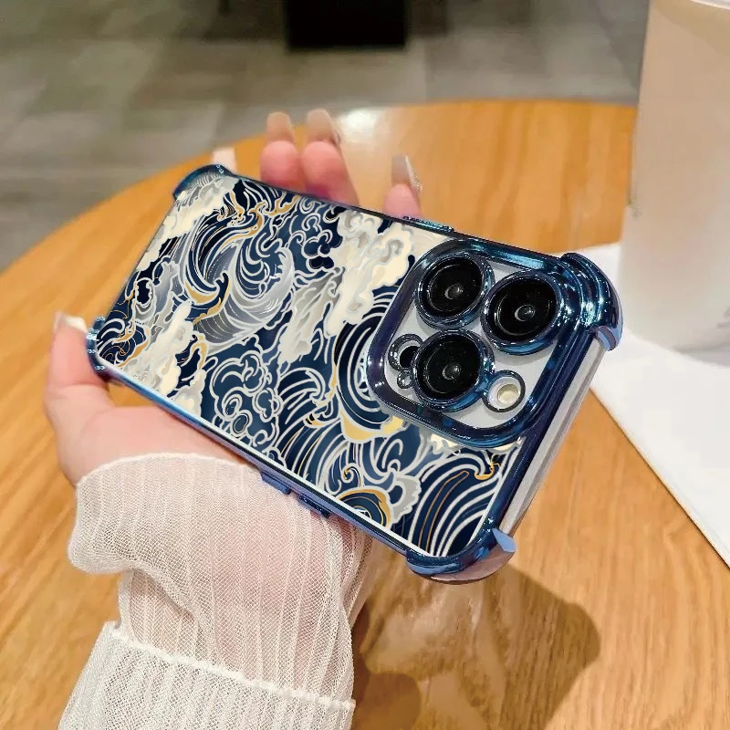 Adorable Cartoon Pattern Lily Plating Phone Case