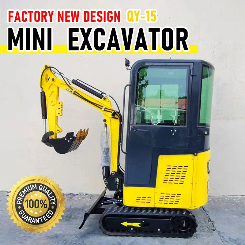 1.2 Ton Mini Excavator Customized Farm Excavator Fast Delivery Kubota Engine Epa Engine Excavator With Cabin 1
