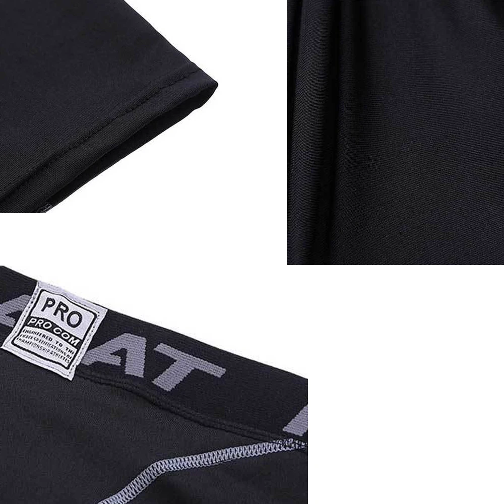Fashion Cropped Trousers for Men Sport Compression Gym