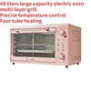 48 Liters Household Electric Oven Kitchen 60 Minutes Timer Large Capacity Pizza 100°~250°temperature Control Convection Macarons 1