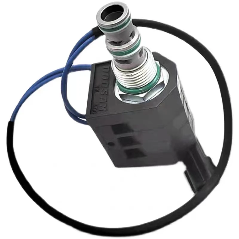 Фото Катушка соленоидного клапана экскаватора для Doosan Daewoo DH DX55 DX150 DX215 DX225 DX300-5/7/9, катушка соленоидного клапана ведущего предохранительного замка №2