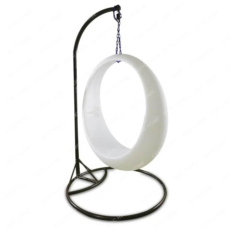

Luminous Swing Solar Outdoor Hanging Basket Colorful Remote Control Moon Ring Glider