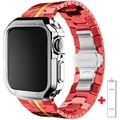 Silver red gold