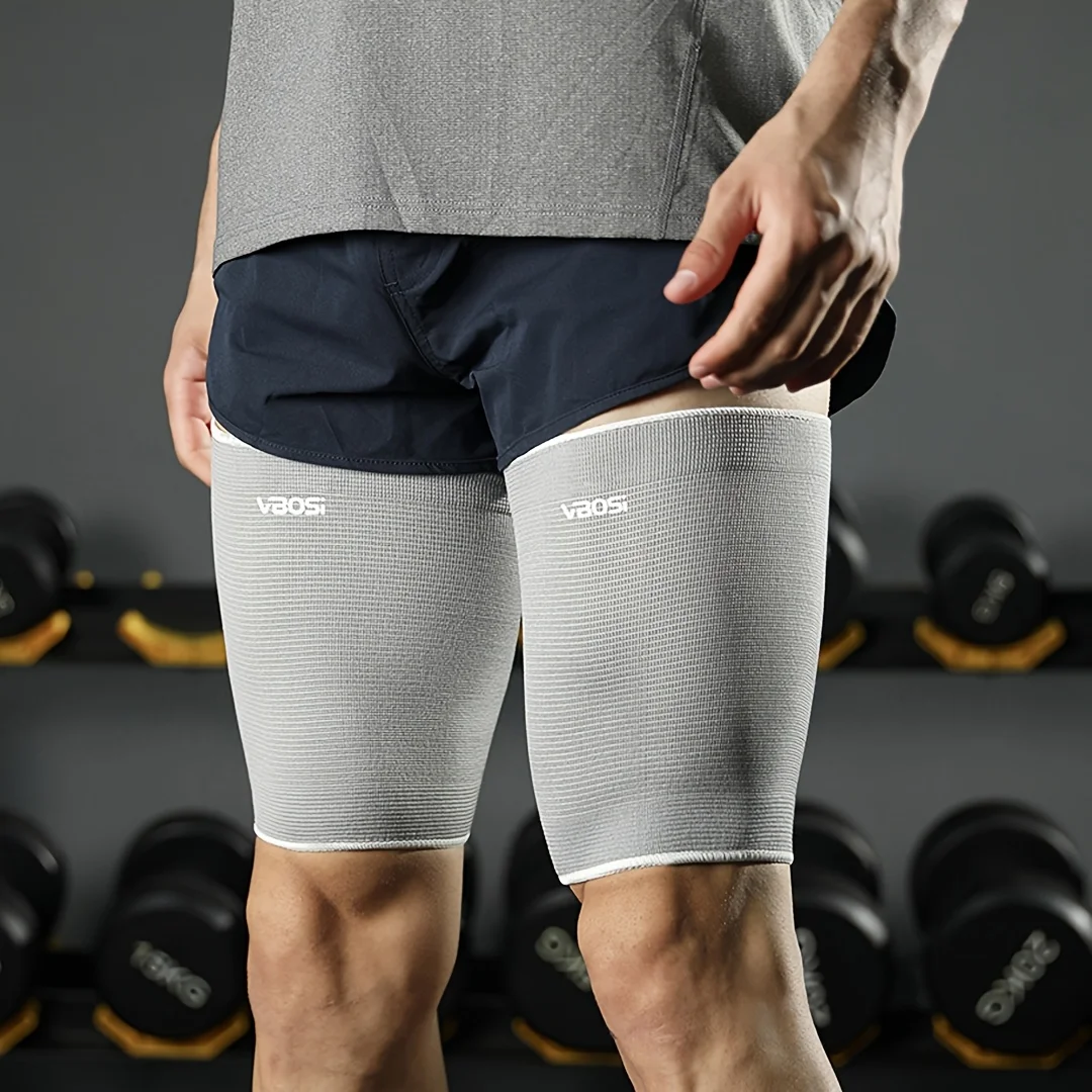 2-teilige Oberschenkel-Kompressionsmanschette für Damen und Herren, Outdoor-Sport-Kompressions-Oberschenkelbandage für Läufer – Detail 2