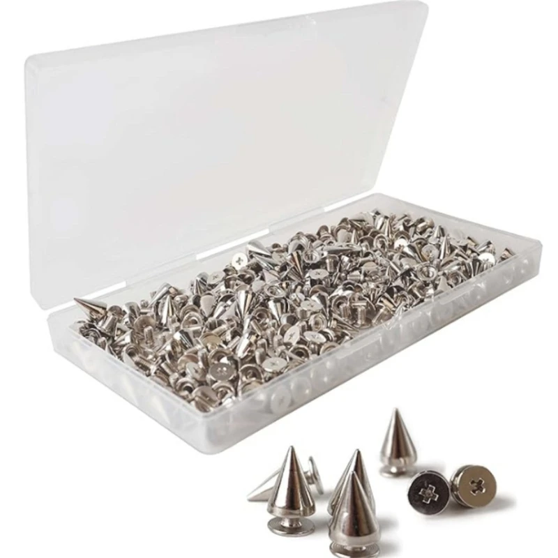 Studs and Spikes Punk Spikes for Crafts, Silver Cone Spikes, Punk Spikes
